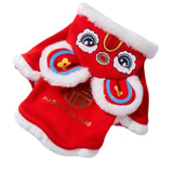 Maxbell Chinese Festival Lion Dance Pet Costume Tang Suit for Kitten Small Animals