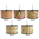 Maxbell Drum Lamp Shade E27 Vintage Lampshade for Floor Light Desk Lamps Table Lamps Style A