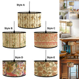 Maxbell Drum Lamp Shade E27 Vintage Lampshade for Floor Light Desk Lamps Table Lamps Style A