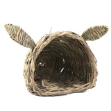 Maxbell Bunny Grass Tunnel Chew Toy Hay Bed for Small Animals Hamster Play and Sleep