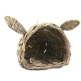 Maxbell Bunny Grass Tunnel Chew Toy Hay Bed for Small Animals Hamster Play and Sleep