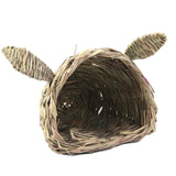 Maxbell Bunny Grass Tunnel Chew Toy Hay Bed for Small Animals Hamster Play and Sleep