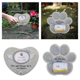 Maxbell Dog Memorial Stones for Dog or Cat Grave Markers for Outdoors Backyard Porch Angel