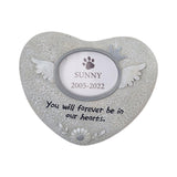 Maxbell Dog Memorial Stones for Dog or Cat Grave Markers for Outdoors Backyard Porch Angel
