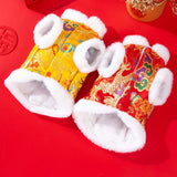 Maxbell Dog Chinese New Year Costume Pet Costume Tang Suit for Small Dogs Puppy Cats