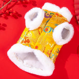 Maxbell Dog Chinese New Year Costume Pet Costume Tang Suit for Small Dogs Puppy Cats