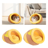 Maxbell Winter Pet Bed Warm Comfortable Cute Cats Sleeping Bed for Cats Puppy Kitten L