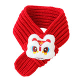 Maxbell Pet New Year Scarf Washable Dog Knitted Scarf for Kitten Puppy New Year Gift Style A