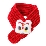 Maxbell Pet New Year Scarf Washable Dog Knitted Scarf for Kitten Puppy New Year Gift Style A