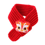 Maxbell Pet New Year Scarf Washable Dog Knitted Scarf for Kitten Puppy New Year Gift Style B