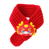 Maxbell Pet New Year Scarf Washable Dog Knitted Scarf for Kitten Puppy New Year Gift Style C
