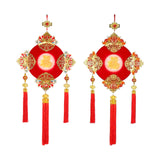 Maxbell Chinese New Year Ornament with Light 2024 Spring Festival Hanging Decoration Koi Carp