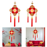 Maxbell Chinese New Year Ornament with Light 2024 Spring Festival Hanging Decoration Koi Carp