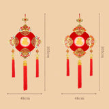 Maxbell Chinese New Year Ornament with Light 2024 Spring Festival Hanging Decoration Koi Carp