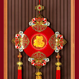 Maxbell Chinese New Year Ornament with Light 2024 Spring Festival Hanging Decoration Koi Carp