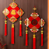 Maxbell Chinese New Year Ornament with Light 2024 Spring Festival Hanging Decoration Koi Carp