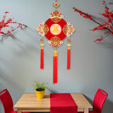 Maxbell Chinese New Year Ornament with Light 2024 Spring Festival Hanging Decoration Koi Carp