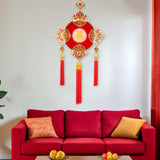 Maxbell Chinese New Year Ornament with Light 2024 Spring Festival Hanging Decoration Koi Carp