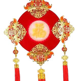 Maxbell Chinese New Year Ornament with Light 2024 Spring Festival Hanging Decoration Bats