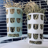 Maxbell Rabbit Hay Feeder Rack Durable Cage Pet Feeding Bowl for Gerbils Ferret Pets Blue