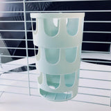 Maxbell Rabbit Hay Feeder Rack Durable Cage Pet Feeding Bowl for Gerbils Ferret Pets Blue