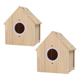 Maxbell Bird Breeding Box Stable Wooden Parakeet Cage for Cockatiel Lovebirds Canary S
