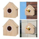 Maxbell Bird Breeding Box Stable Wooden Parakeet Cage for Cockatiel Lovebirds Canary S
