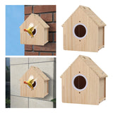 Maxbell Bird Breeding Box Stable Wooden Parakeet Cage for Cockatiel Lovebirds Canary S