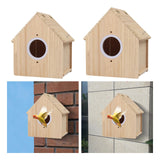 Maxbell Bird Breeding Box Stable Wooden Parakeet Cage for Cockatiel Lovebirds Canary S