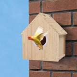 Maxbell Bird Breeding Box Stable Wooden Parakeet Cage for Cockatiel Lovebirds Canary S