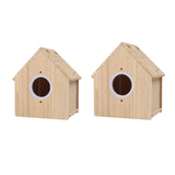 Maxbell Bird Breeding Box Stable Wooden Parakeet Cage for Cockatiel Lovebirds Canary S