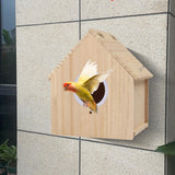 Maxbell Bird Breeding Box Stable Wooden Parakeet Cage for Cockatiel Lovebirds Canary L