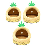 Maxbell Semi Enclosed Cat Nest with Playing Ball Soft Comfortable Pet House for Cats