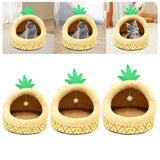 Maxbell Semi Enclosed Cat Nest with Playing Ball Soft Comfortable Pet House for Cats