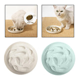 Maxbell Dog Slow Feeder Bowl Portable Pet Dog Bowl for Small Medium Dogs Puppy White