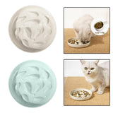 Maxbell Dog Slow Feeder Bowl Portable Pet Dog Bowl for Small Medium Dogs Puppy White