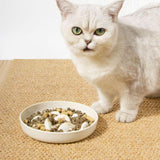 Maxbell Dog Slow Feeder Bowl Portable Pet Dog Bowl for Small Medium Dogs Puppy White