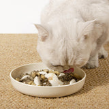 Maxbell Dog Slow Feeder Bowl Portable Pet Dog Bowl for Small Medium Dogs Puppy White