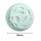 Maxbell Dog Slow Feeder Bowl Portable Pet Dog Bowl for Small Medium Dogs Puppy Green