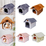 Maxbell Cat Bed Autumn Winter Washable Cushion Dog House for Puppy Dog Kitten