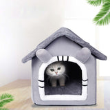 Maxbell Cat Bed Autumn Winter Washable Cushion Dog House for Puppy Dog Kitten