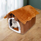 Maxbell Cat Bed Autumn Winter Washable Cushion Dog House for Puppy Dog Kitten