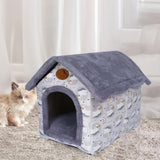 Maxbell Cat Bed Autumn Winter Washable Cushion Dog House for Puppy Dog Kitten