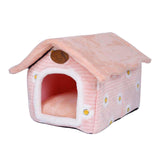 Maxbell Cat Bed Autumn Winter Washable Cushion Dog House for Puppy Dog Kitten