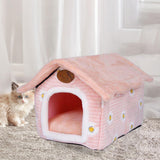 Maxbell Cat Bed Autumn Winter Washable Cushion Dog House for Puppy Dog Kitten