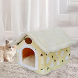 Maxbell Cat Bed Autumn Winter Washable Cushion Dog House for Puppy Dog Kitten