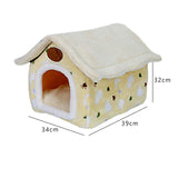 Maxbell Cat Bed Autumn Winter Washable Cushion Dog House for Puppy Dog Kitten