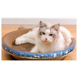 Maxbell Cardboard Cat Scratcher Bed Lounge for Indoor Cats Training Toy Playing Rest