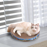 Maxbell Cardboard Cat Scratcher Bed Lounge for Indoor Cats Training Toy Playing Rest
