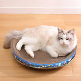 Maxbell Cardboard Cat Scratcher Bed Lounge for Indoor Cats Training Toy Playing Rest